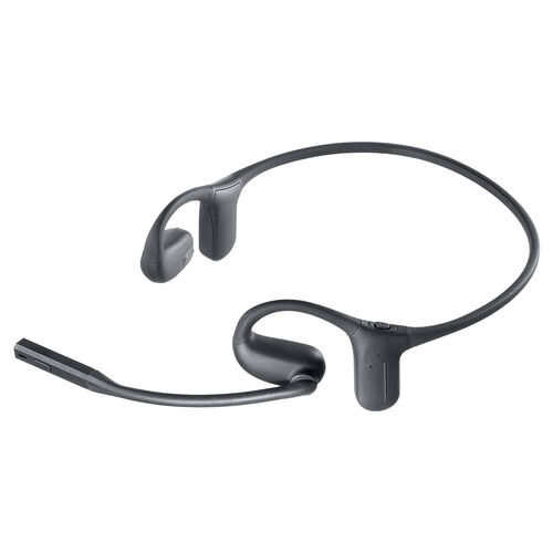 Bluetoothヘッドセット（オープンイヤー・単一指向性マイク・クレードル 充電台・ENCノイズキャンセル・無線・軽量・通話・ブラック）