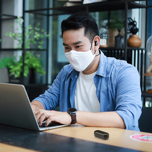 ワイヤレスイヤホン（フルワイヤレス・Bluetooth5.0・IPX4防水規格 ・片耳使用対応・音楽・通話対応・ハンズフリー通話・充電ケースつき）