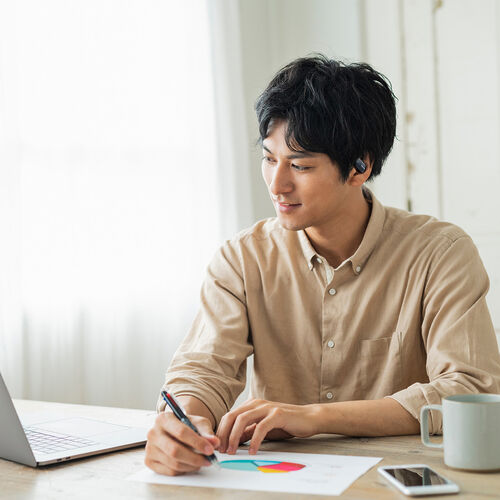 オープンイヤー型 ワイヤレスイヤホン（Bluetooth5.4・IPX5・防水・空気伝導・Type-C充電・耳掛け式・サイズ調整可能・耳を塞がない・開放型・ヘッドセット・軽量10g・ブラック）