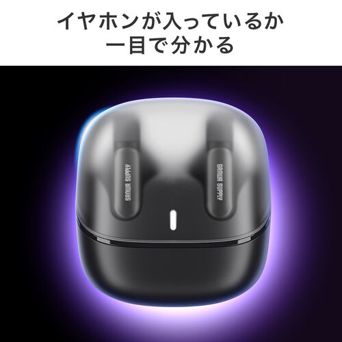 イヤーカフ イヤホン（完全ワイヤレス・オープンイヤー型・Bluetooth 5.3・左右非対称・最大24時間・マイク通話・耳挟み式・ながら聴き・小型・軽量・IPX4・ブラック）