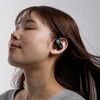 オープンイヤー ワイヤレスイヤホン（Bluetooth6.1・耳掛け・上下左右調整・マイク通話・耳を塞がない・音漏れ防止・ながら聴き・最大32時間音楽再生・角度調整・ヘッドセット・ブラック）