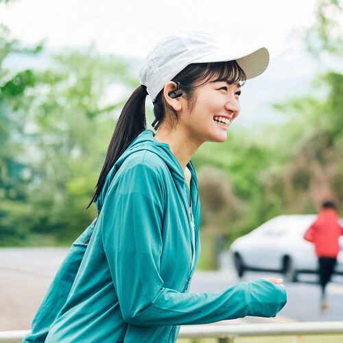 オープンイヤー ワイヤレスイヤホン（Bluetooth6.1・耳掛け・上下左右調整・マイク通話・耳を塞がない・音漏れ防止・ながら聴き・最大32時間音楽再生・角度調整・ヘッドセット・ブラック）