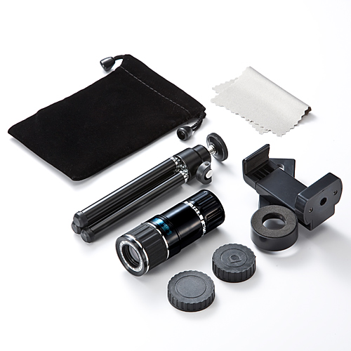 iPhone・スマホ望遠レンズキット（12倍・汎用タイプ・三脚付） EZ4