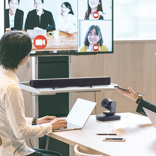 WEBカメラ（ビデオ会議カメラ・広角・自動追尾・マイク搭載・フルHD対応・リモコン付・Zoom・Skype・Microsoft Teams・Webex）