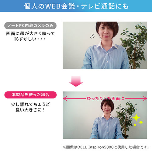 ノートPCカメラ用広角レンズ（ノートPC内蔵カメラ用レンズ・最大画角110°・収納ケース付き・WEB会議・Zoom・簡単設置）