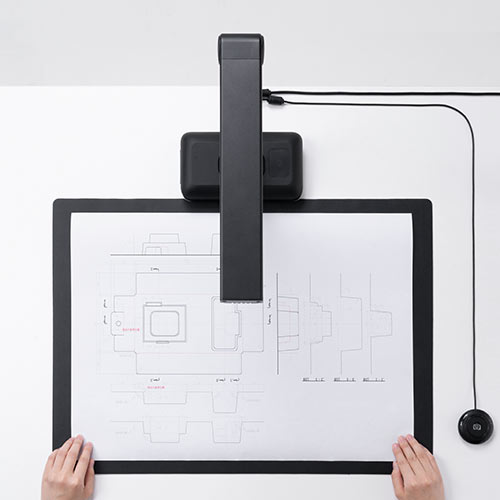 書画カメラ（スタンドスキャナー・A2・A3・自炊・OCR対応・2000万画素・USB接続・内蔵マイク付き・Zoom・WEB会議・インボイス保存・請求書電子化・紙の資料を電子化） CAM088