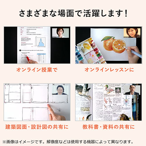 手元撮影カメラ 書画カメラ WEBカメラ付き（A3対応・1800万画素