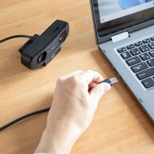 WEBカメラ（オートフォーカス・TOFセンサー・スピーカー・ノイズキャンセルマイク・3in1タイプ・三脚対応・200万画素）