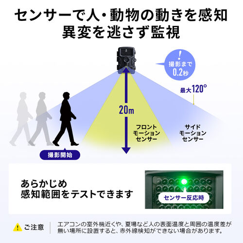 トレイルカメラ｜防犯・動物・夜間撮影・防水・赤外線LED・広範囲