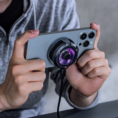 スマホ冷却（スマホクーラー・高機能・12W出力・ペルチェ素子・マグネット固定・クリップ固定・MagSafe・軽量・冷却ファン・タイプC・PD給電・おすすめ・iPhone・Android） CLN036