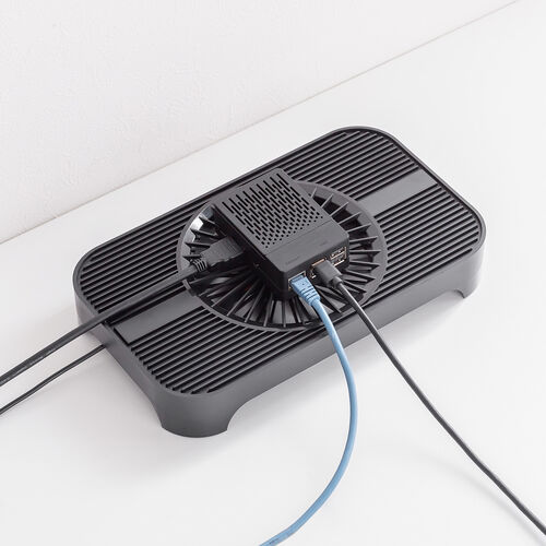 ルーター冷却スタンド｜静音USBファン・HDD/SSD対応・ドッキングステーション