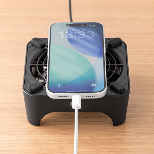 ホームルーター冷却ファン（冷却クーラー・熱対策・静音・超小型・USBファン・オンオフスイッチ・ミニPC・HDD・冷却スタンド・12cmファン・長時間稼働・冷却台・コンパクト・ブラック）