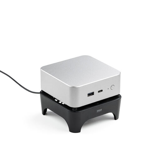 ホームルーター冷却ファン（冷却クーラー・熱対策・静音・超小型・USBファン・オンオフスイッチ・ミニPC・HDD・冷却スタンド・12cmファン・長時間稼働・冷却台・コンパクト・ブラック）