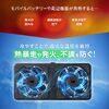 小型冷却ファン（置くだけ自動認識・センサー付き・冷却クーラー・熱対策・静音・USBファン・オンオフスイッチ・ルーター・冷却スタンド・9cmファン×2・長時間稼働・冷却台・コンパクト・ブラック）