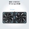 小型冷却ファン（置くだけ自動認識・センサー付き・冷却クーラー・熱対策・静音・USBファン・オンオフスイッチ・ルーター・冷却スタンド・9cmファン×2・長時間稼働・冷却台・コンパクト・ブラック）
