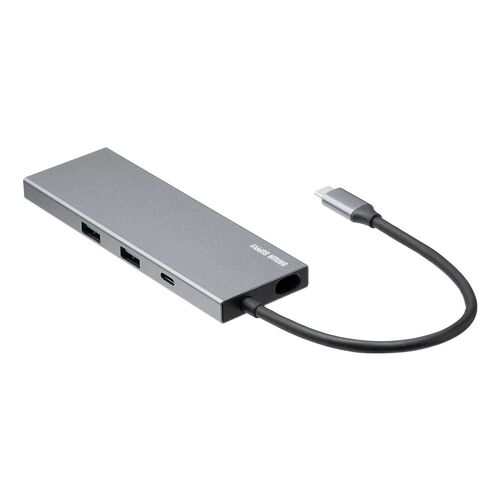 USB-C モバイルドッキングステーション（8-in-1・HDMI・フルHD・2画面・PD100W・急速充電・SD/microSDカードリーダー・USB-A・5Gbps・USBハブ・薄型）