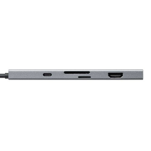 USB-C モバイルドッキングステーション（8-in-1・HDMI・フルHD・2画面・PD100W・急速充電・SD/microSDカードリーダー・USB-A・5Gbps・USBハブ・薄型）