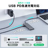 USB-C モバイルドッキングステーション（7-in-1・HDMI・4K/30Hz・2画面・PD100W・急速充電・USB-A・5Gbps・USBハブ・薄型・ガンメタリック）