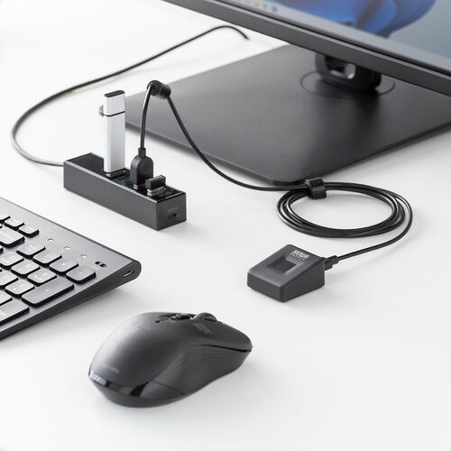 指紋認証リーダー（PC用・USB接続・MoC搭載・Windows Hello・Windows11/10対応・指紋最大10件登録・情報漏洩対策）