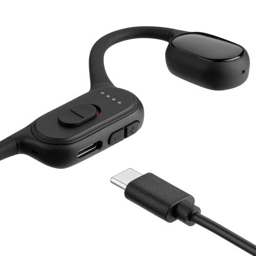 骨伝導集音器 両耳｜ワイヤレス・軽量・かんたん操作・耳に入れない・充電式