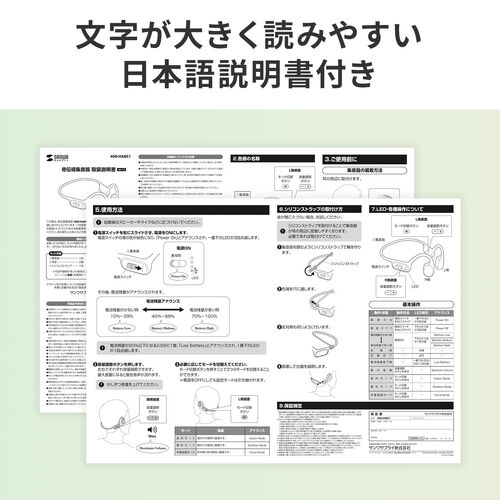 集音器（骨伝導・両耳・かんたん操作・左右音量調整・USB充電式・ノイズ除去・軽量・ワイヤレス・高齢者・敬老の日・プレゼント）