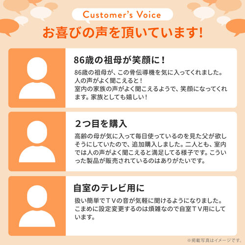 骨伝導集音器 両耳｜耳に入れない・軽量設計・かんたん操作