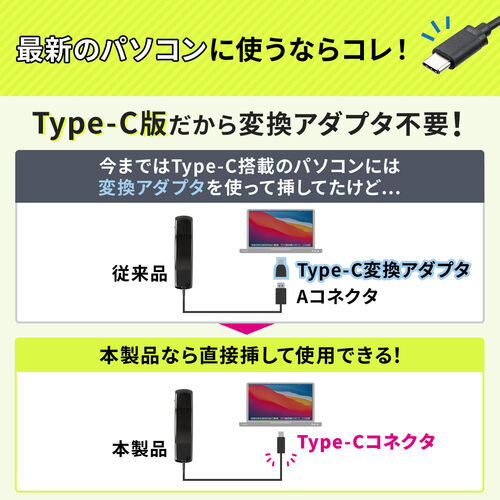 USBハンドセット（Type-C接続・USB受話器・音量調節可能・マイクミュート・Zoom・Skype・Microsoft Teams・Webex）