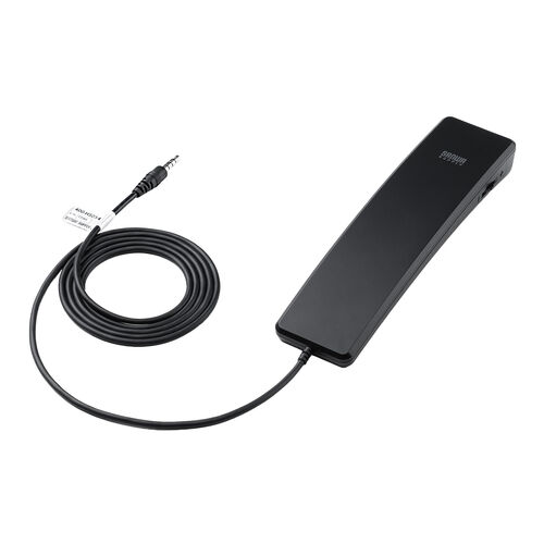 4極対応ハンドセット（受話器・音量調節可能・Zoom/Microsoft Teams/Google Meet・Windows/Mac・軽量・ケーブル1.2ｍ・無（全）指向性）