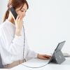 4極対応ハンドセット（受話器・音量調節可能・Zoom/Microsoft Teams/Google Meet・Windows/Mac・軽量・ケーブル1.2ｍ・無（全）指向性）