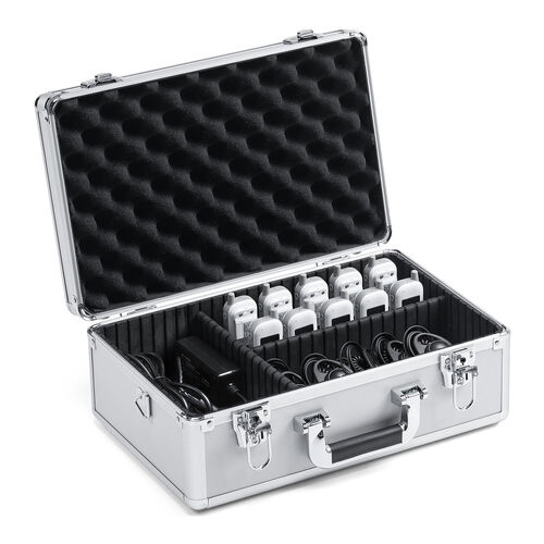 ワイヤレスガイドシステム収納ケース（EZ4-HSGS002/MM-WGS6用・キャリングケース・アルミケース・鍵付・ショルダーベルト付）