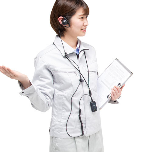 ワイヤレスガイドシステム（双方向・イヤホンマイク・業務用・ツアーガイド・ガイドレシーバー・ホテル・イベント会場・ホテル・講義・工場見学・病院・放送局・劇場・インカム・軽量・充電式・電波法）