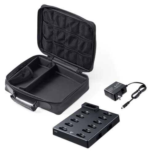 EZ4-HSGS004T/R専用充電ステーション（親機×1/子機×11台設置可能・ワイヤレスガイドシステム充電台・ツアーガイド・シスガイド・充電クレードル）