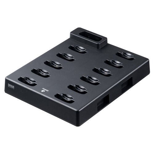 EZ4-HSGS004T/R専用充電ステーション（親機×1/子機×11台設置可能・ワイヤレスガイドシステム充電台・ツアーガイド・シスガイド・充電クレードル）