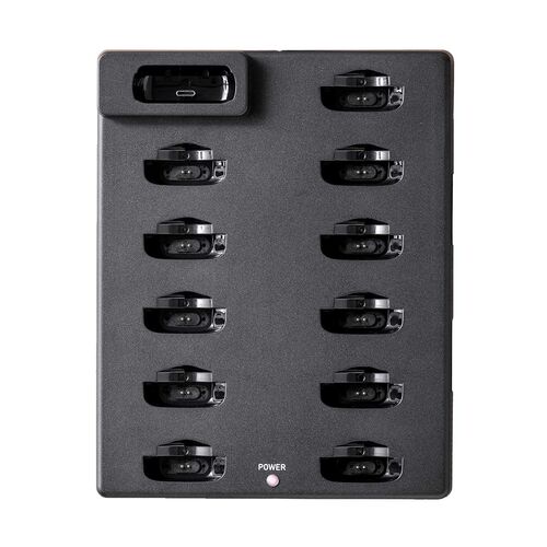 EZ4-HSGS004T/R専用充電ステーション（親機×1/子機×11台設置可能・ワイヤレスガイドシステム充電台・ツアーガイド・シスガイド・充電クレードル）