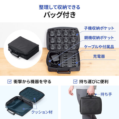 EZ4-HSGS004T/R専用充電ステーション（親機×1/子機×11台設置可能・ワイヤレスガイドシステム充電台・ツアーガイド・シスガイド・充電クレードル）