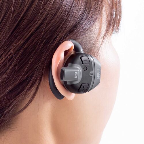 ワイヤレスガイドシステム（子機・ガイド用イヤホンマイク・ツアーガイドシステムマイク・単方向通信・1チャンネル最大100台接続・工場見学・旅行・団体・インカム・無線・軽量）