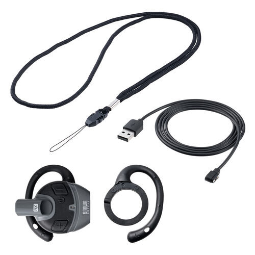 ワイヤレスガイドシステム（子機・ガイド用イヤホンマイク・ツアーガイドシステムマイク・単方向通信・1チャンネル最大100台接続・工場見学・旅行・団体・インカム・無線・軽量）