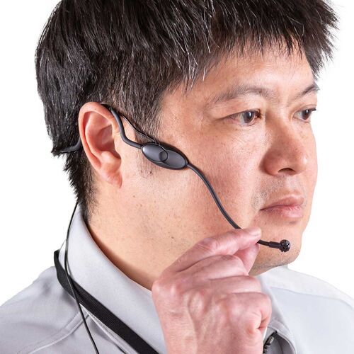 ワイヤレスガイドシステム（親機・ガイド用イヤホンマイク・ツアーガイドシステムマイク・単方向通信・1チャンネル最大100台接続・工場見学・旅行・団体・無線・シスガイド・軽量）