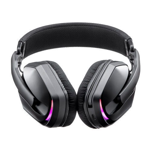 ワイヤレスヘッドセット（ゲーミング・eスポーツ・軽量・169g・ミュート・マイク付き・無線・2.4GHz・USB A＆Type-Cレシーバー・有線接続・RGB・LED付き）