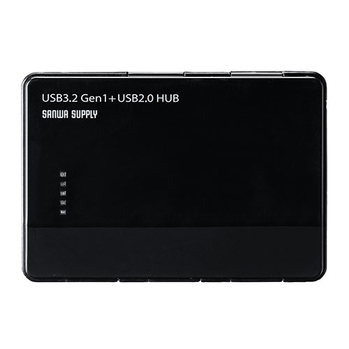 USBハブ 4ポート USB-A バスパワー（ ケーブル長60cm・薄型