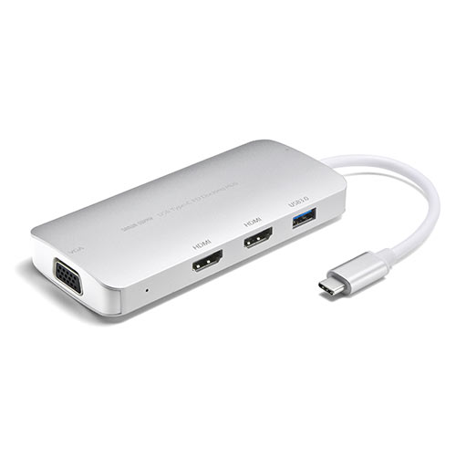 USB Type-C変換アダプタ（HDMI×2・VGA×1・USB3.1×1・PD対応・同時出力・Type-Cハブ）