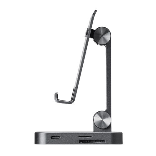 ドッキングステーション（USBハブ・Type-C・スマホ・タブレット・スタンドタイプ・PD60W・4K・7in1・HDMI・Type-C・USB3.0・SD/microSDカード）