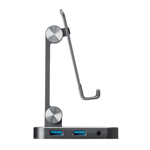 ドッキングステーション（USBハブ・Type-C・スマホ・タブレット・スタンドタイプ・PD60W・4K・7in1・HDMI・Type-C・USB3.0・SD/microSDカード）