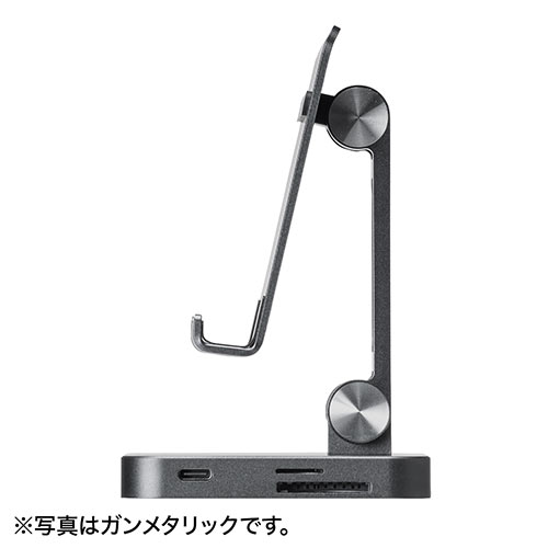 TYPE-Cスタンド型ドッキングステーション400-HUB088GMN シルバー SANWA DIRECT サンワダイレクト Type-C スタンド型ドッキング