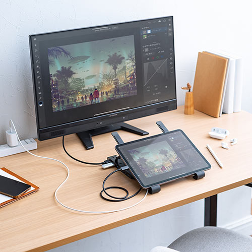 SHARP ノートPC ドッキングステーション セット ドッキングステーション（USBハブ・ノートパソコンスタンド型・HDMI