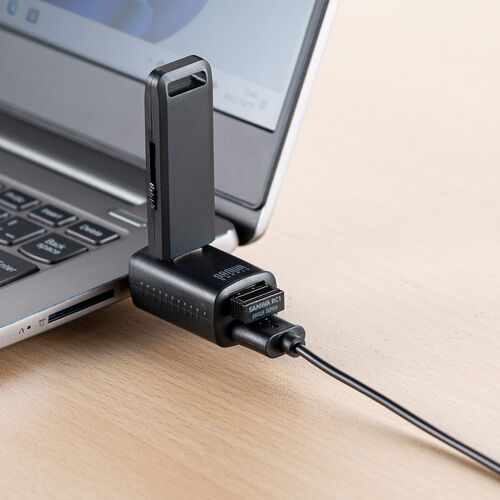 USBハブ（コンパクト・小型・USB-A・3ポート・USB3.0/USB2.0コンボハブ・黒色・軽量）