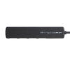 USBハブ（４ポート・コンパクト・軽量・USB 5Gbps・USB2.0・USB Type-C接続・USB A接続・変換アダプタ付き・ケーブル長15cm・ブラック）