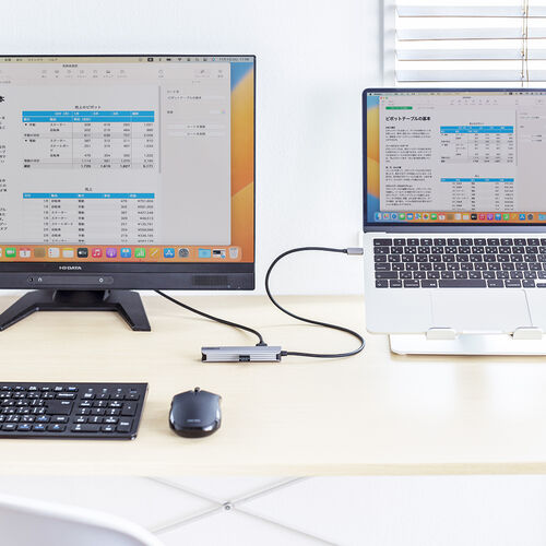 USB Type-Cマルチ変換アダプタ（HDMIポート・LANポート・USB Type-Cポート・PD充電対応・USB3.2 Gen1ポート付き・ケーブル長50cm）
