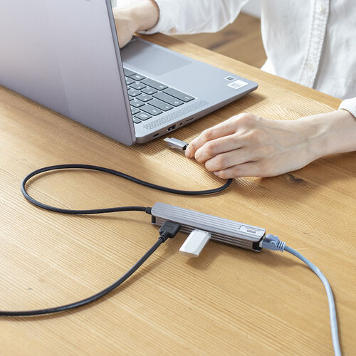 ▪︎ マルチポート USB Type-C アダプター 会議 HDMI USB Type-Cマルチ変換アダプタ（HDMIポート・LANポート・USB3.2