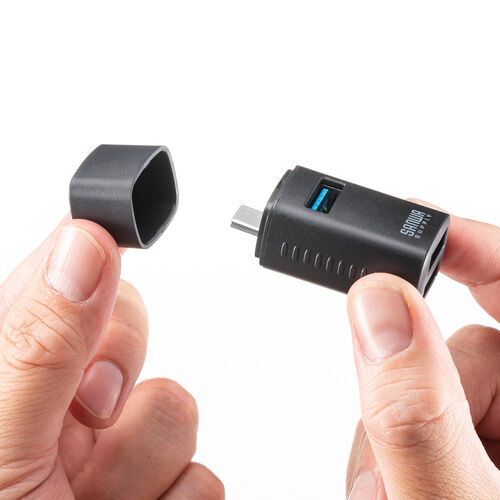 USBハブ（コンパクト・小型・Type-C・3ポート・USB3.0/USB2.0